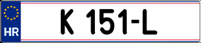 Trailer License Plate